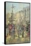 Piccadilly Circus C.1890, 1992-Peter Miller-Framed Stretched Canvas