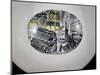 Piccadilly Circus, Decoration on Wedgwood Bowl Commemorating the Boat Race-Eric Ravilious-Mounted Premium Giclee Print