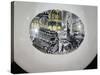 Piccadilly Circus, Decoration on Wedgwood Bowl Commemorating the Boat Race-Eric Ravilious-Stretched Canvas