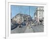 Piccadilly Circus from the end of Piccadilly, 4pm, June, 2015-Peter Brown-Framed Giclee Print