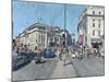 Piccadilly Circus from the end of Piccadilly, 4pm, June, 2015-Peter Brown-Mounted Giclee Print