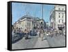 Piccadilly Circus from the end of Piccadilly, 4pm, June, 2015-Peter Brown-Framed Stretched Canvas