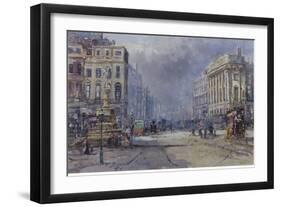 Piccadilly Circus in Victorian Times, 2008-John Sutton-Framed Giclee Print