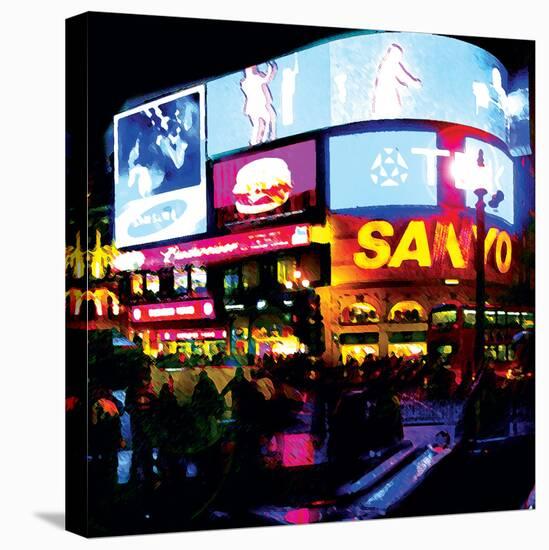 Piccadilly Circus Lights, London-Tosh-Stretched Canvas