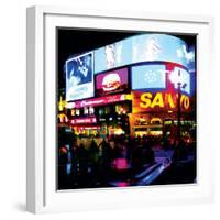 Piccadilly Circus Lights, London-Tosh-Framed Art Print