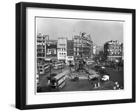 Piccadilly Circus, London, 1952-null-Framed Photographic Print