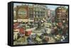 Piccadilly Circus, London, England-null-Framed Stretched Canvas