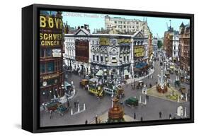 Piccadilly Circus, London, England-null-Framed Stretched Canvas