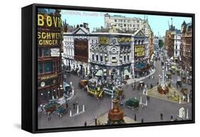 Piccadilly Circus, London, England-null-Framed Stretched Canvas