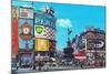 Piccadilly Circus, London, England-null-Mounted Art Print