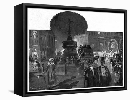 Piccadilly Circus, London-null-Framed Stretched Canvas