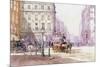 Piccadilly Circus Towards Regent Street, C.1893-John Sutton-Mounted Giclee Print