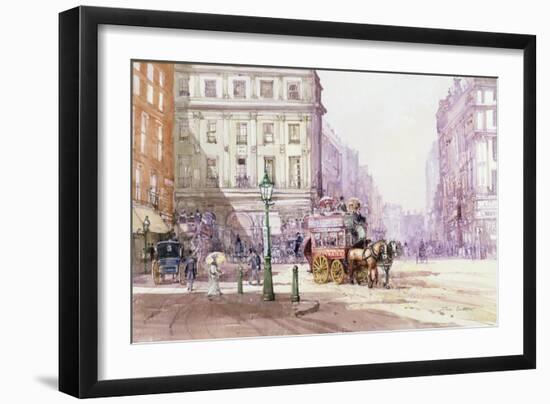 Piccadilly Circus Towards Regent Street, C.1893-John Sutton-Framed Giclee Print