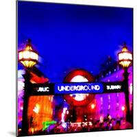 Piccadilly Circus Tube, London-Tosh-Mounted Art Print