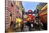 Piccadilly Circus Underground Station in Regent Street, London, South of England-null-Stretched Canvas