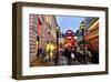 Piccadilly Circus Underground Station in Regent Street, London, South of England-null-Framed Art Print