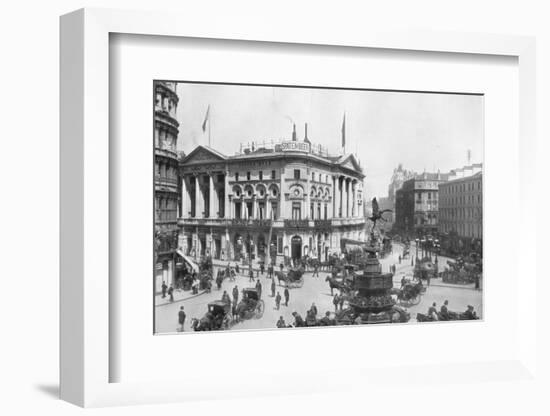 Piccadilly Circus, Westminster, London, c1910 (1911)-Photochrom Co Ltd of London-Framed Photographic Print