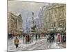 Piccadilly Circus-John Sutton-Mounted Giclee Print