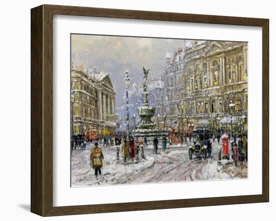 Piccadilly Circus-John Sutton-Framed Giclee Print