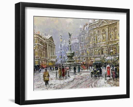 Piccadilly Circus-John Sutton-Framed Giclee Print