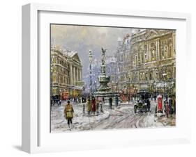 Piccadilly Circus-John Sutton-Framed Giclee Print