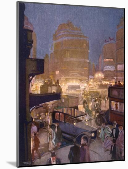 Piccadilly Circus-Graham Simmons-Mounted Art Print