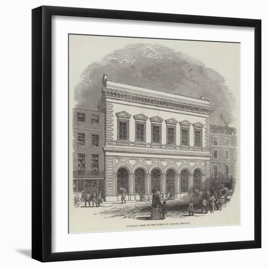 Piccadilly Front of the Museum of Economic Geology-null-Framed Giclee Print