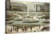 Piccadilly Gardens-Laurence Stephen Lowry-Stretched Canvas