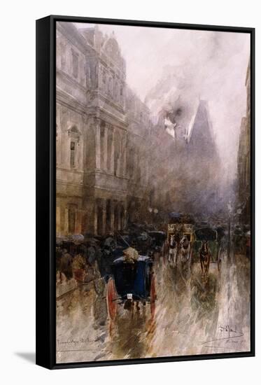 Piccadilly, London-Paolo Sala-Framed Stretched Canvas