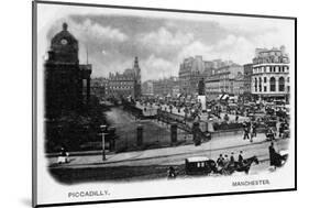 Piccadilly, Manchester-null-Mounted Photographic Print