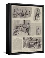 Piccaninny Patients, the Children's Ward in the General Hospital, Barbados-null-Framed Stretched Canvas