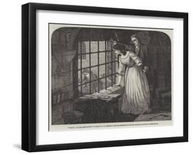 Picciola; Or, the Prison Flower-Edward Henry Wehnert-Framed Giclee Print