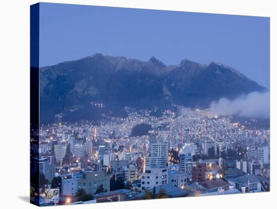 Pichincha Volcano and Quito Skyline, Ecuador-John Coletti-Stretched Canvas