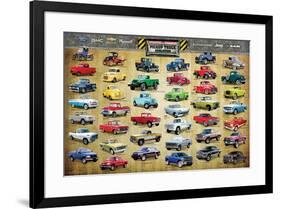 Pick-Up Truck Evolution-null-Framed Poster