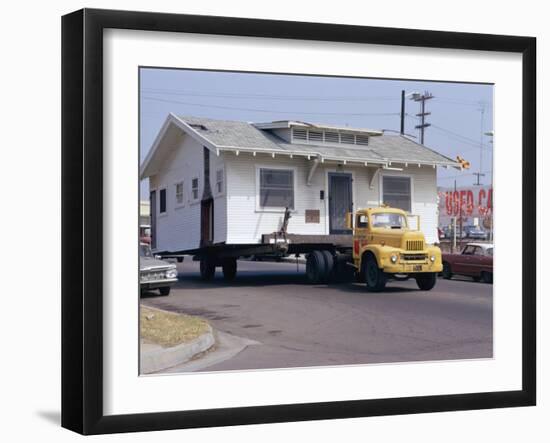 Pick-Up Truck Moving House, California, USA-Walter Rawlings-Framed Photographic Print