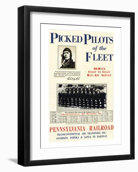 Picked Pilots of the Fleet-null-Framed Art Print