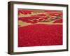 Picked Red Chilli Peppers Laid out to Dry, Rajasthan, India-Bruno Morandi-Framed Photographic Print