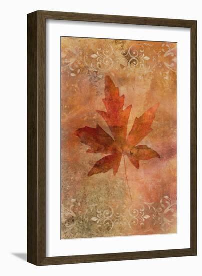 Picked Up Autumn Leaf II-Cora Niele-Framed Giclee Print