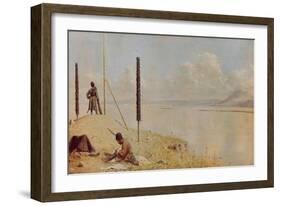 Picket on the Danube, 1878-1879-Vasili Vasilyevich Vereshchagin-Framed Giclee Print