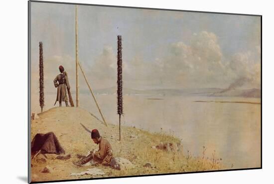 Picket on the Danube, 1878-1879-Vasili Vasilyevich Vereshchagin-Mounted Giclee Print