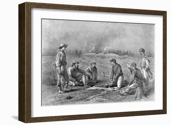 Pickets Trading Between the Lines Designed-Edwin Forbes-Framed Giclee Print