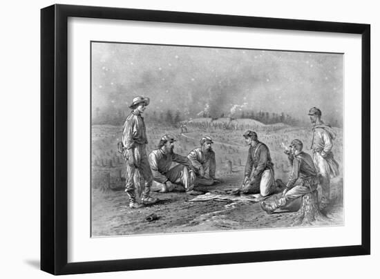 Pickets Trading Between the Lines Designed-Edwin Forbes-Framed Giclee Print