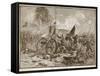Pickett's Charge at Gettysburg, from a Book Pub. 1896-Alfred Rudolf Waud-Framed Stretched Canvas