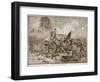 Pickett's Charge at Gettysburg, from a Book Pub. 1896-Alfred Rudolf Waud-Framed Giclee Print