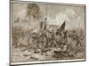 Pickett's Charge at Gettysburg, from a Book Pub. 1896-Alfred Rudolf Waud-Mounted Giclee Print