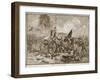 Pickett's Charge at Gettysburg, from a Book Pub. 1896-Alfred Rudolf Waud-Framed Giclee Print