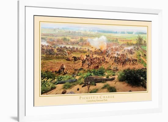 Pickett's Charge, Gettysburg National Park-null-Framed Premium Giclee Print