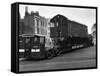 Pickfords Transport a Diesel Electric Locomotive Train Engine to the Festival of Britain Site-null-Framed Stretched Canvas