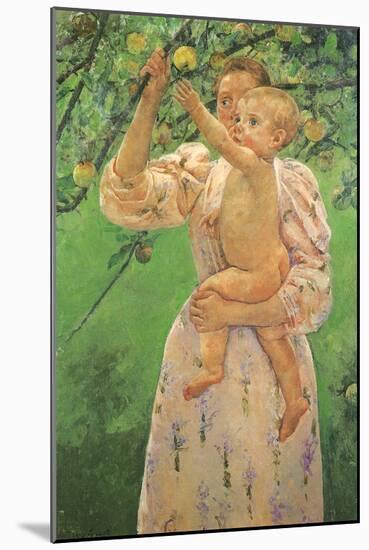 Picking an Apple, 1893-Mary Cassatt-Mounted Giclee Print