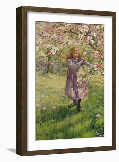 Picking Apple Blossom, 1901-Ethel Horsfall Ertz-Framed Giclee Print